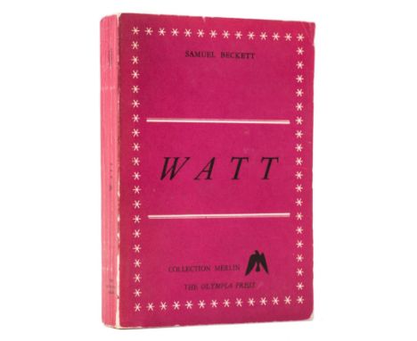 Beckett (Samuel) Watt, first edition, one of 1,100 copies, original purple printed wrappers, light creasing to spine, light r