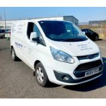 FORD TRANSIT CUSTOM 270 L1 DIESEL FWD 2.2 TDCi 125ps Low Roof Limited Van. Registration: MC65 YFG.