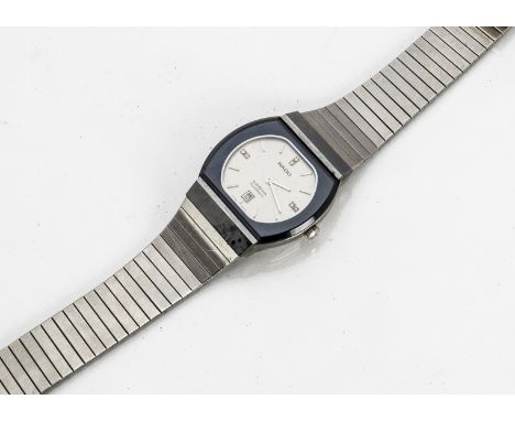 A c1980s Rado Diastar Automatic stainless steel gentleman's wristwatch, 32mm case, ref. 565.0105.3, appears to run, date aper