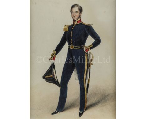 ALBIN ROBERT BURT (BRITISH, 1784-1842)Portrait of an officer of the Royal NavySigned, inscribed and dated ‘Drawn by A. Burt, 
