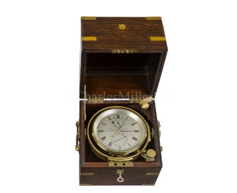 A TWO-DAY MARINE CHRONOMETER BY JAMES MCCABE, LONDON, CIRCA 1850the 4in. silvered dial signed as per title and numbered '527'