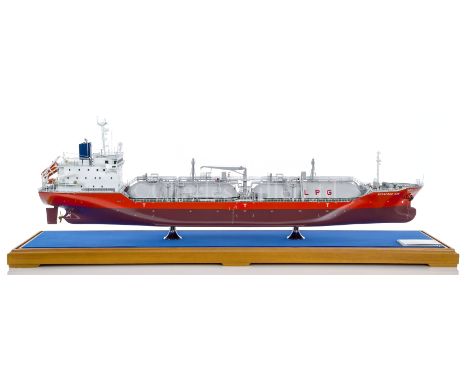 A BUILDER’S BOARDROOM MODEL FOR THE L.P.G. CARRIER M.V. BOTAFOGO, BUILT BY MURAKAMI HIDE CO. LTD, JAPAN FOR M.H. PROGRESS LIN
