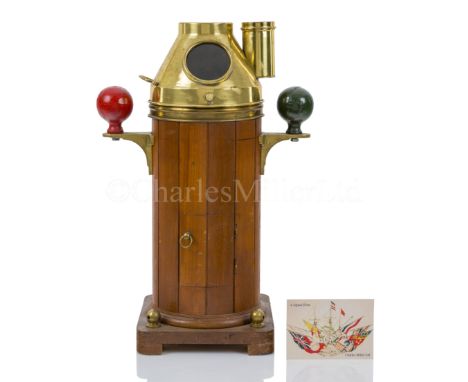 A CHANDLER'S ADVERTISING MODEL FOR A KELVIN TYPE BINNACLE COMPASS, CIRCA 1920modelled as per working examples, with liquid-fi