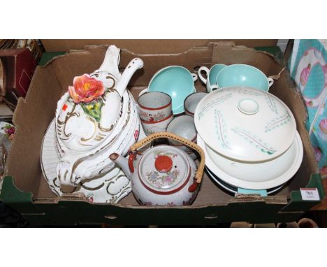 A collection of various ceramics to include Poole Pottery