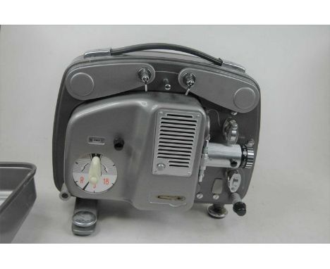 A Bolex Paillard 18-5 Swiss made vintage projector, in original caseNo power cable, untested.