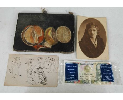 A collection of miscellaneous items, to include Meerschaum pipe, propelling pencil, daguerreotype etc 