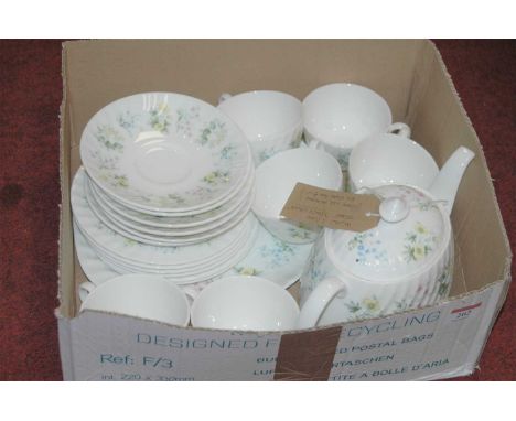 A Minton Spring Valley pattern six-place tea service