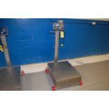 Mettler Toledo IND560 Platform Scale, 24 in. x 30 in. Platform, 4-Wheel Base. Rigging Fee for this