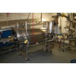 Seasoning Drum - Stainless Steel Soft Flight Drum, 30 In. Dia X 8 Ft Length, with Spray Ingredient A