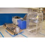 Plant Support - (1) 4-Wheel Stand w/SS Trays, (2) 4-Wheel Tubs w/SS Components, (2) Pallets of