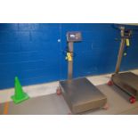 Mettler Toledo IND560 Platform Scale, 24 in. x 30 in. Platform, 4-Wheel Base. Rigging Fee for this