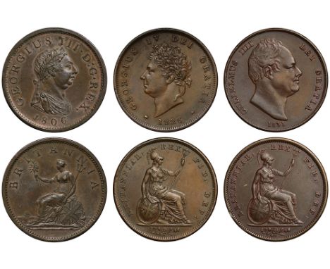 George III (1760-1820), copper Penny, 1806, small laureate and draped bust right, K. raised on truncation for engraver C H Ku