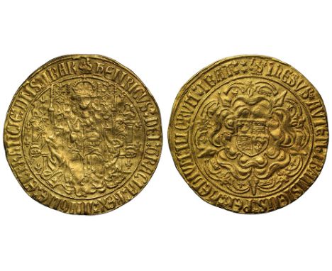 Henry VII (1485-1509), fine gold Sovereign of twenty shillings, group III (issued c.Spring 1493-Autumn 1495), crowned robed f