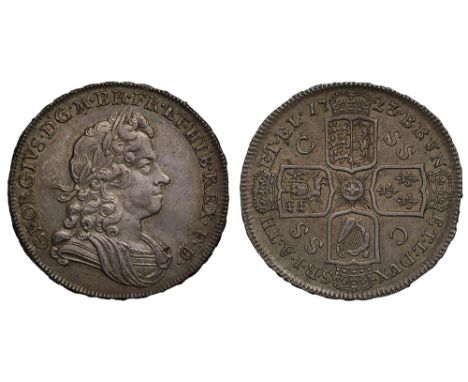 George I (1714-27), silver Halfcrown, 1723, South Sea Company Issue, laureate and draped bust right, Latin legend and toothed