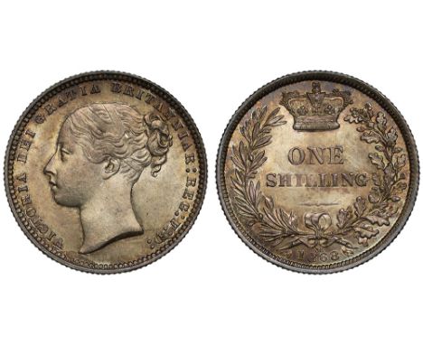 Victoria (1837-1901), silver Shilling, 1868, die number 36, third young head left, rev. ONE / SHILLING in two lines at centre