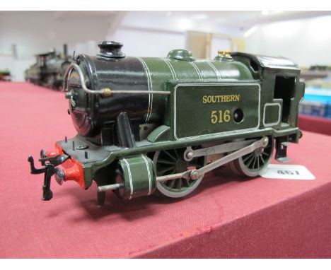 A 1930's Hornby "O" Gauge No 1 Special Tank Locomotive, clockwork, repainted in 'Southern' green, R/No S16.