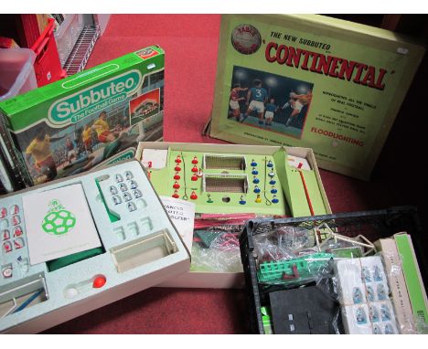 A Quantity of Subbuteo Table Football Items 1960's and Later, to include 'Continental' Set, unchecked, part teams (damage not