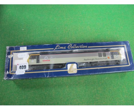 A Lima "OO" Class 92 Electric Locomotive, 'Charles Dickens', Railfreight delivery, couplings changed.
