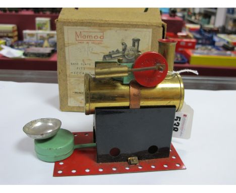 An Early Mamod 'Minor' No 1 Stationary Engine, solid flywheel, appears unused, in original box, hard to find in this conditio