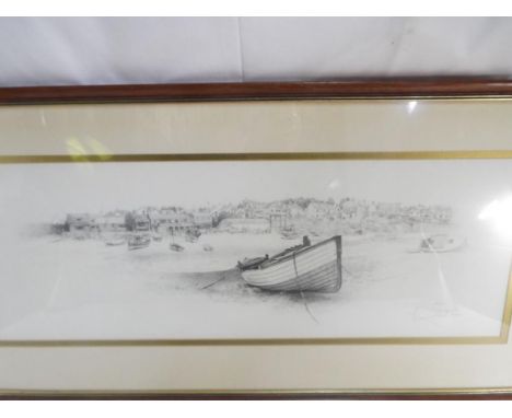 Geldart - a limited edition print depicting a harbour scene issued in a limited edition of 500 issue No. 243, signed in penci