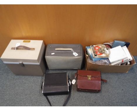 A Eumig C3M movie camera in original case, a Sankyo Super 3M cine camera, a Voigtlander projector, a Eumig Wien type P8D proj