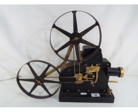 A scratch built metal model in the form of a vintage projector