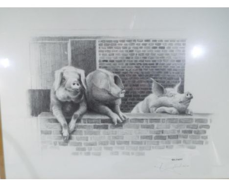 Geldart - a limited edition print by Geldart entitled The Three Little Pigs, issue No. 148 of 750 signed in pencil lower righ