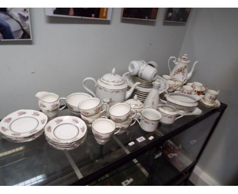 A quantity of ceramic tableware, part tea services to include Duchess, Rose Garland, Spal Portugal, Royal Albert Moss Rose an