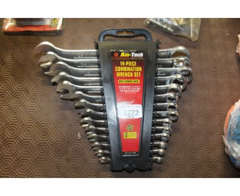 An Amtek 14 piece combination wrench set