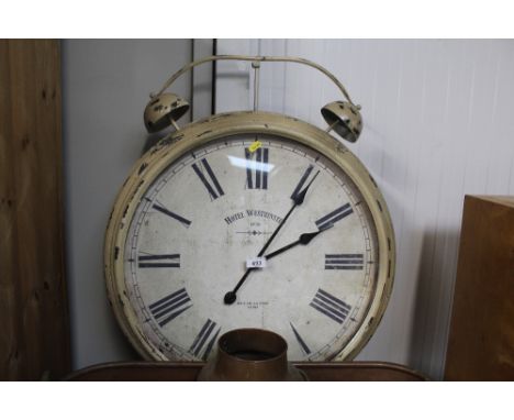 A garden wall clock