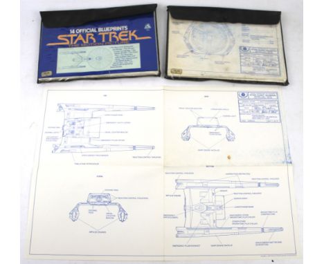 Two folders of fourteen Official Blue Prints for 'Star Trek The Motion Picture'. Comprising: The New U.S.S. Enterprise and Br