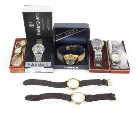 A Collection of ladies and gentleman's wrist watches various makers. Including Timex, Pulser, Kelton etc.