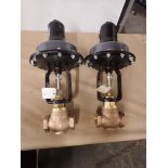 Lot of (2) WE Anderson Lin-E-Rire Control Valves