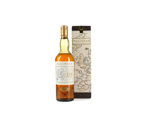 TALISKER 10 YEARS OLD MAP LABEL Single Malt Scotch Whisky 70cl, 45.8% volume, in carton.