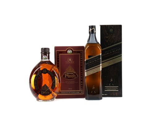 JOHNNIE WALKER DOUBLE BLACK Blended Scotch Whisky 70cl, 40% volume in carton. DIMPLE 15 YEARS OLD Blended Scotch Whisky 750ml