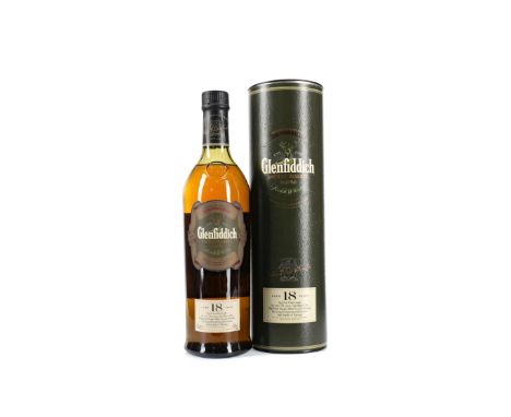 GLENFIDDICH AGED 18 YEARS Single Malt Scotch Whisky 75cl, 43% volume, in tube.