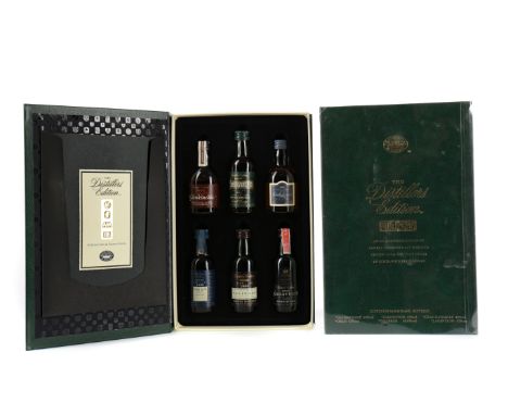 CLASSIC MALTS OF SCOTLAND DISTILLERS EDITION MINIATURE SET (2) Single Malt Scotch Whisky Includes Lagavulin 1979 (43%), Talis