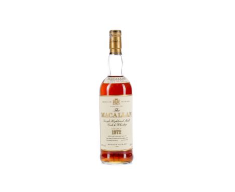 MACALLAN 1972 18 YEARS OLD Single Malt Scotch Whisky Matured in sherry wood, bottled 1990. 75cl, 43% volume.