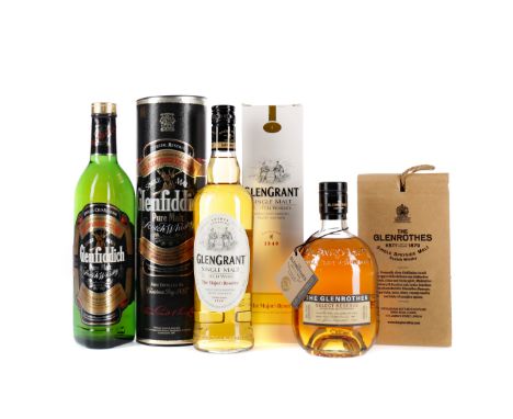 GLEN GRANT MAJOR'S RESERVE Single Malt Scotch Whisky 70cl, 40% volume, in carton. GLENFIDDICH SPECIAL OLD RESERVE Single Malt