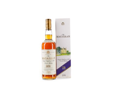 MACALLAN 1976 18 YEARS OLD Single Malt Scotch Whisky Matured in sherry wood, bottled 1994. 70cl, 43% volume, in carton.