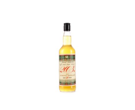 GLENLIVET HOTEL OKURA AGED 25 YEARS Single Malt Scotch Whisky 70cl, 55.2% volume.