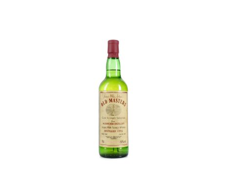 AUCHROISK 1996 JAMES MACARTHUR'S OLD MASTERS Single Malt Scotch Whisky Matured in cask no. 1073, bottled 2006. 70cl, 59% volu