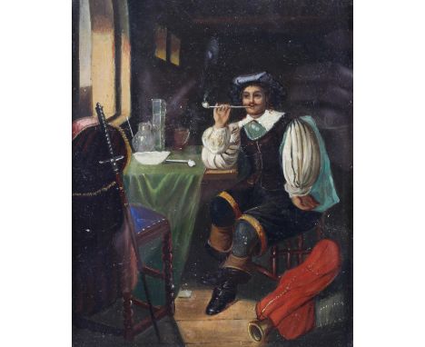 19th Century, Continental School, After Bartolome Esteban Murillo (1617-1682), portrait of a Gentleman in an Interior, oil on