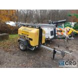 Allmand NIGHT-LITE PRO2 tag-a-long light tower trailer, 1250 watt / 7.5kw, sn 3146PRO212, 1647.4 hrs