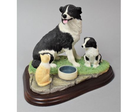 A Border Fine Arts Collie Collection Figure, Willing to Share A6130 
