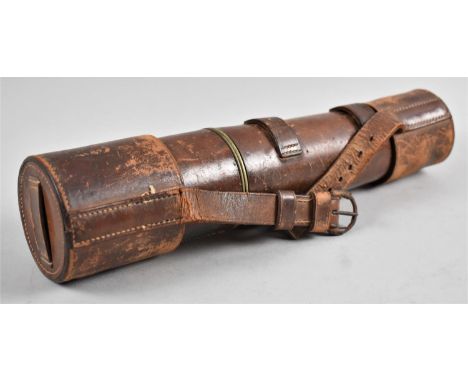A Leather Cased Three Fold Military Telescope Stamped with War Dept Crows Foot TEL SIG II GS by E R Watts &amp; Son No.5309 