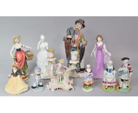 A Collection of Various English and Continental Figural Ornaments, Most with Condition Issues to comprise Royal Worcester New