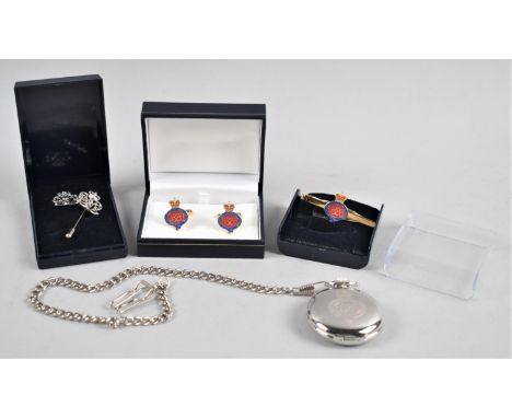 A Collection of Modern Grenadier Guards Gentleman's Accessories to Celebrate 350th Anniversary to Include Hunter Pocket Watch