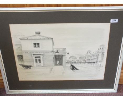 David Gentleman, limited edition print, City Public Buildings, 17" x 21"