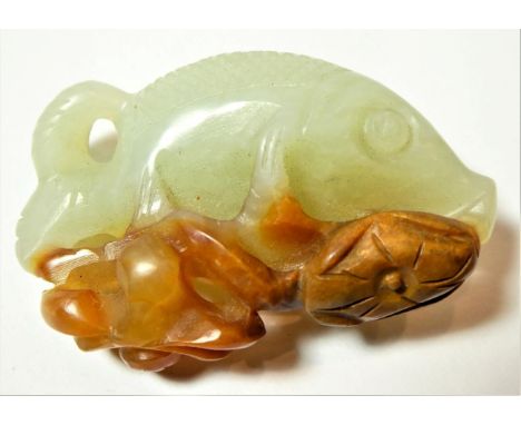 A jade carving of a fish